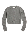 W. Cashmere Cardigan - Mörkgrå