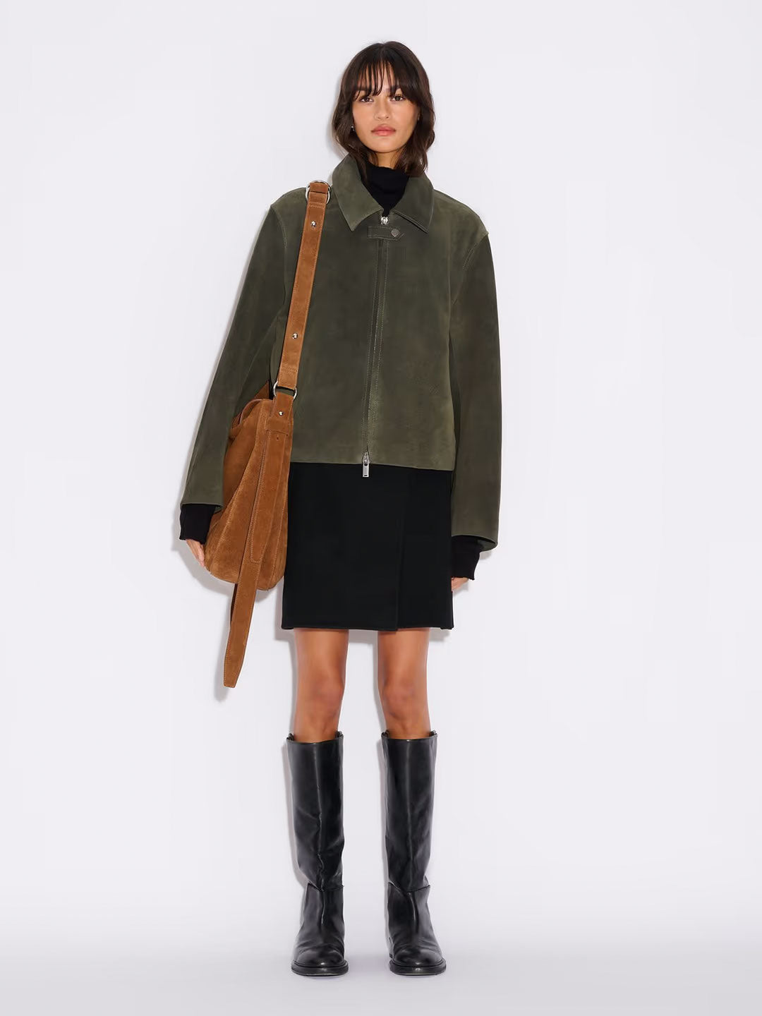 Bud Slouchy Suede Tote - Camel