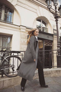 Alessandra Coat - Grey Herringbone