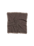 Fine Wool Halsduk Monogram - Brown Mix