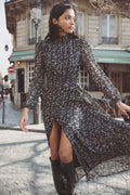 Alva Dress - Green Amber Print