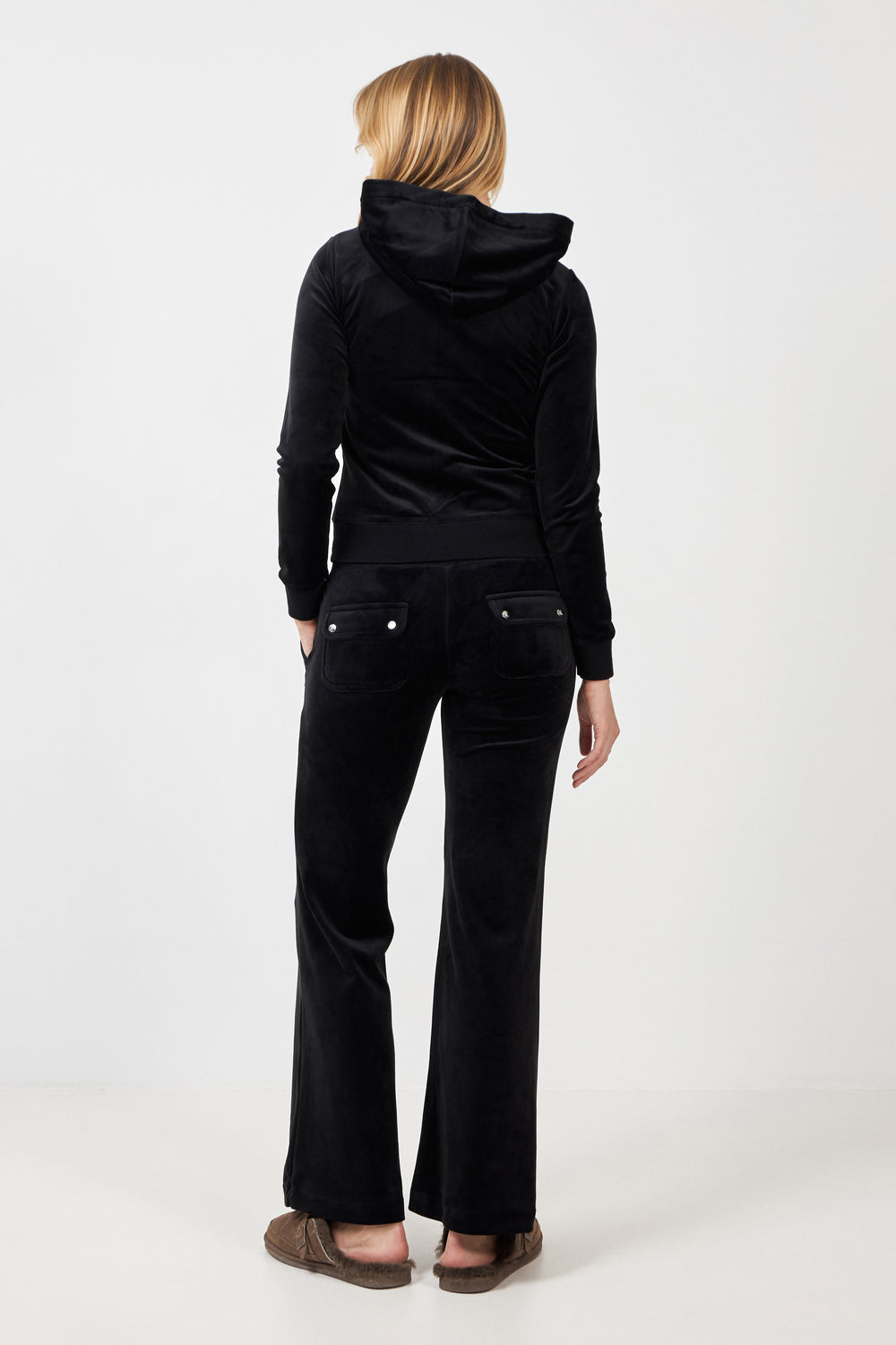 Robertson Classic Velour Zip Hoodie - Black