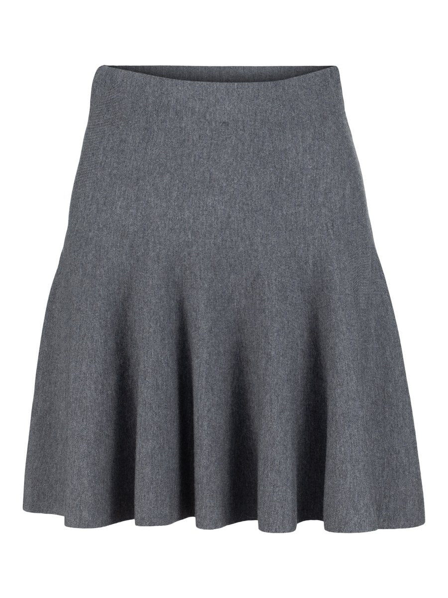Triny Merino Skirt - Grey Melange