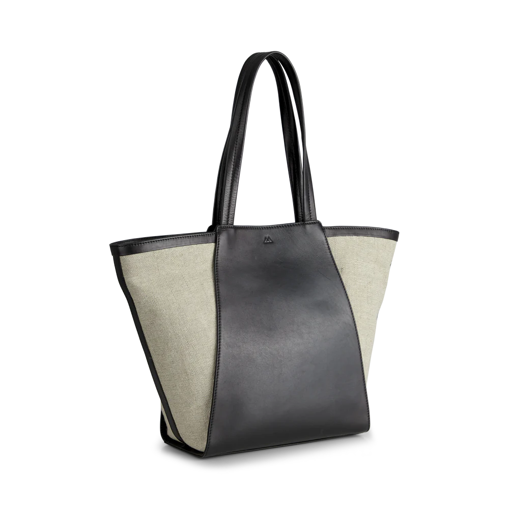 Blaise Shopper Canvas Mix - Black / Offwhite