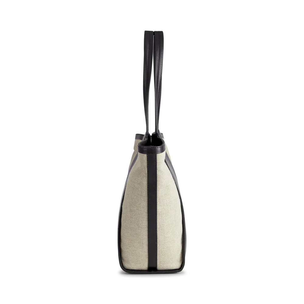 Blaise Shopper Canvas Mix - Black / Offwhite