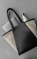 Blaise Shopper Canvas Mix - Black / Offwhite