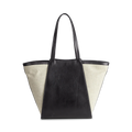 Blaise Shopper Canvas Mix - Black / Offwhite
