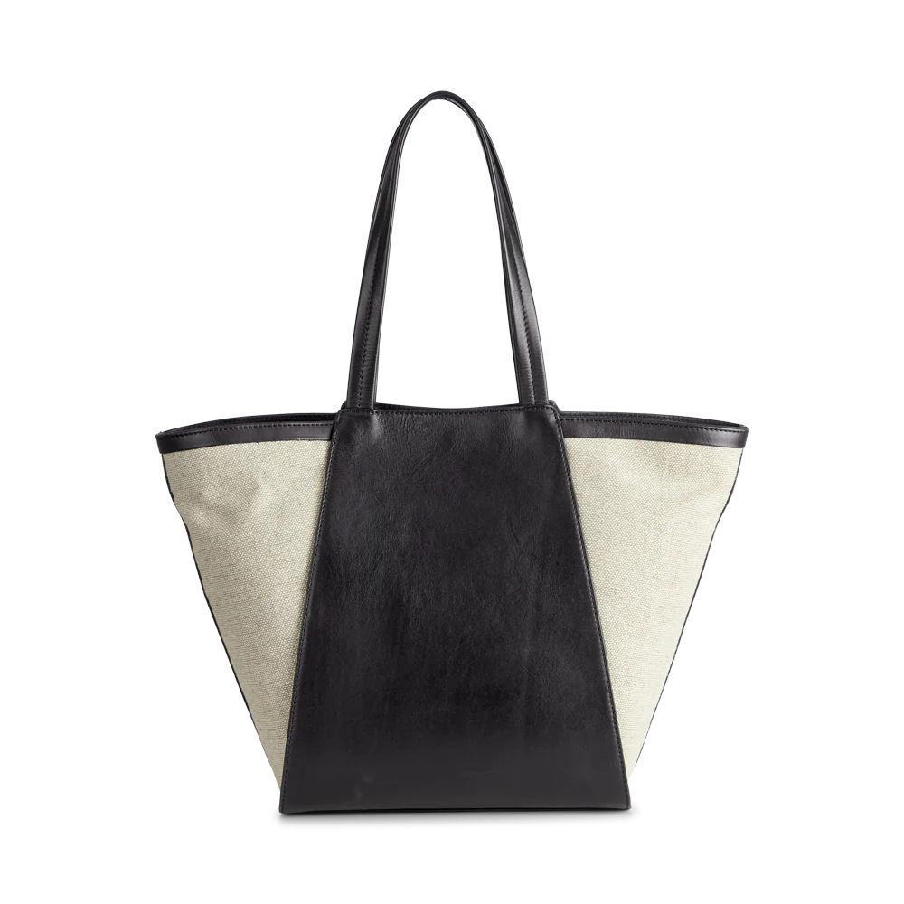 Blaise Shopper Canvas Mix - Black / Offwhite