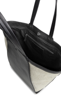 Blaise Shopper Canvas Mix - Black / Offwhite