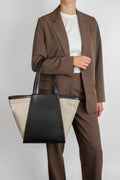 Blaise Shopper Canvas Mix - Black / Offwhite