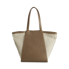 Blaise Shopper Canvas Mix - Caramel / Offwhite