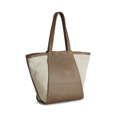 Blaise Shopper Canvas Mix - Caramel / Offwhite