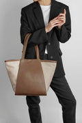 Blaise Shopper Canvas Mix - Caramel / Offwhite