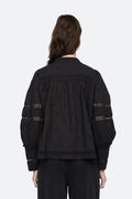Loren Solid L/Slv Top - Black