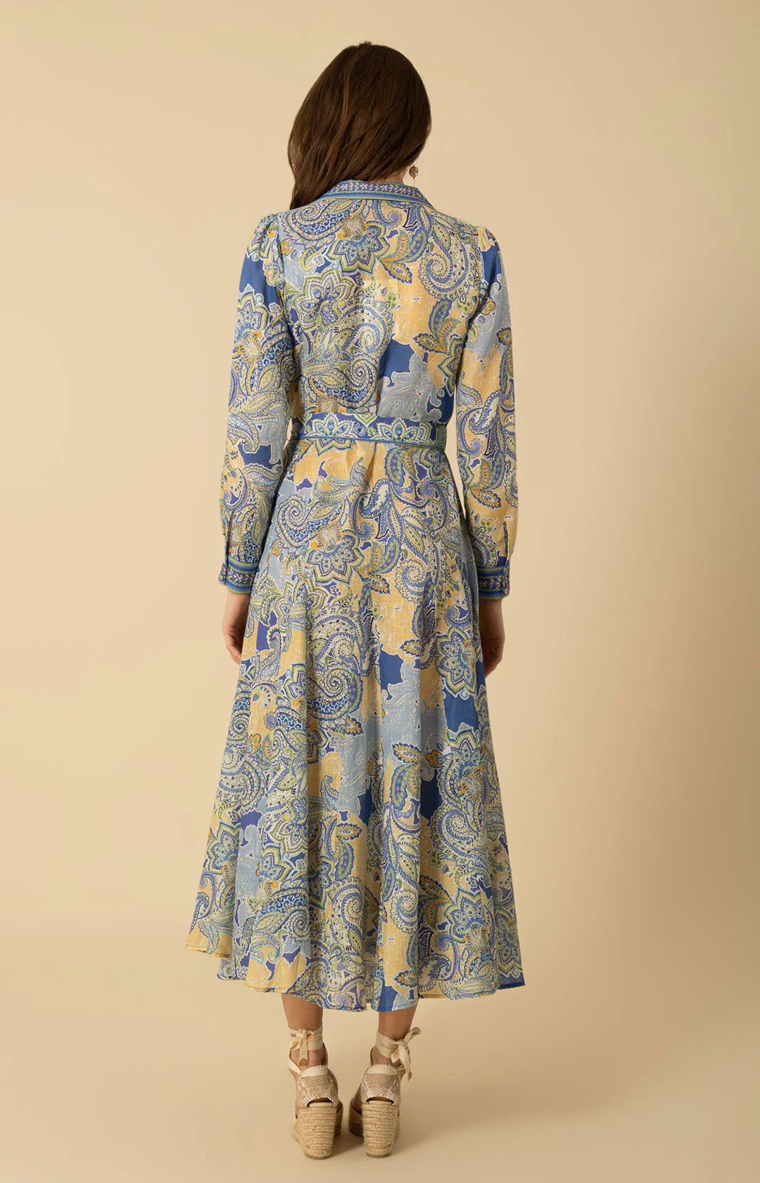 Clementine Long Dress - Blå