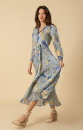 Clementine Long Dress - Blå
