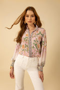 Hanna Silk Blouse - Pink