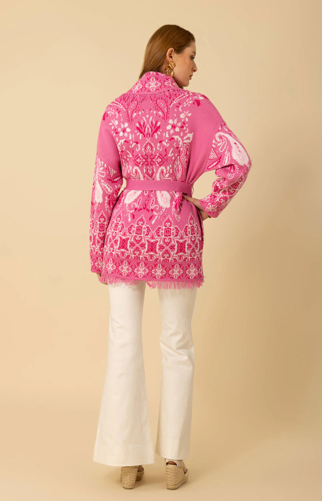 Capri Cardigan Short - Rosa