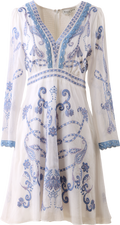 Cassandra Short Dress - Blå