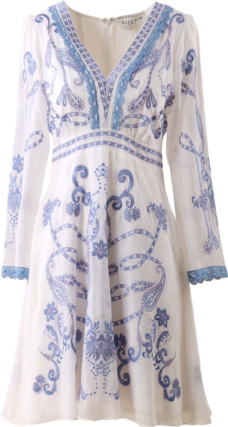 Cassandra Short Dress - Blå