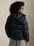 Water-Repellent Quilted Down Jacket - Rl Navy