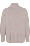 KaxyIW Turtleneck Pullover - Sandy Grey Melange