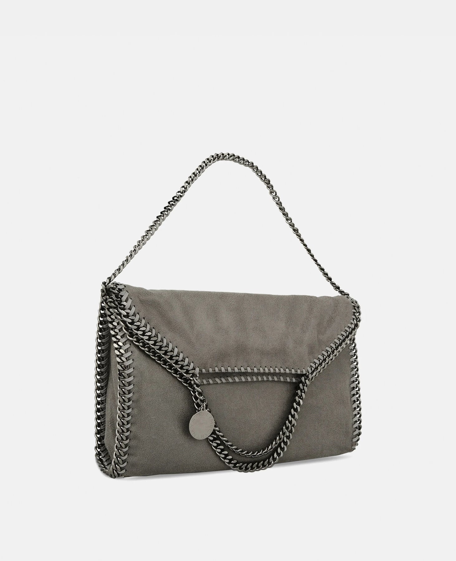 Stella McCartney Falabella Fold-Over Tote Bag - Ljusgrå