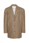 Wool Boxy Jacket - Otter