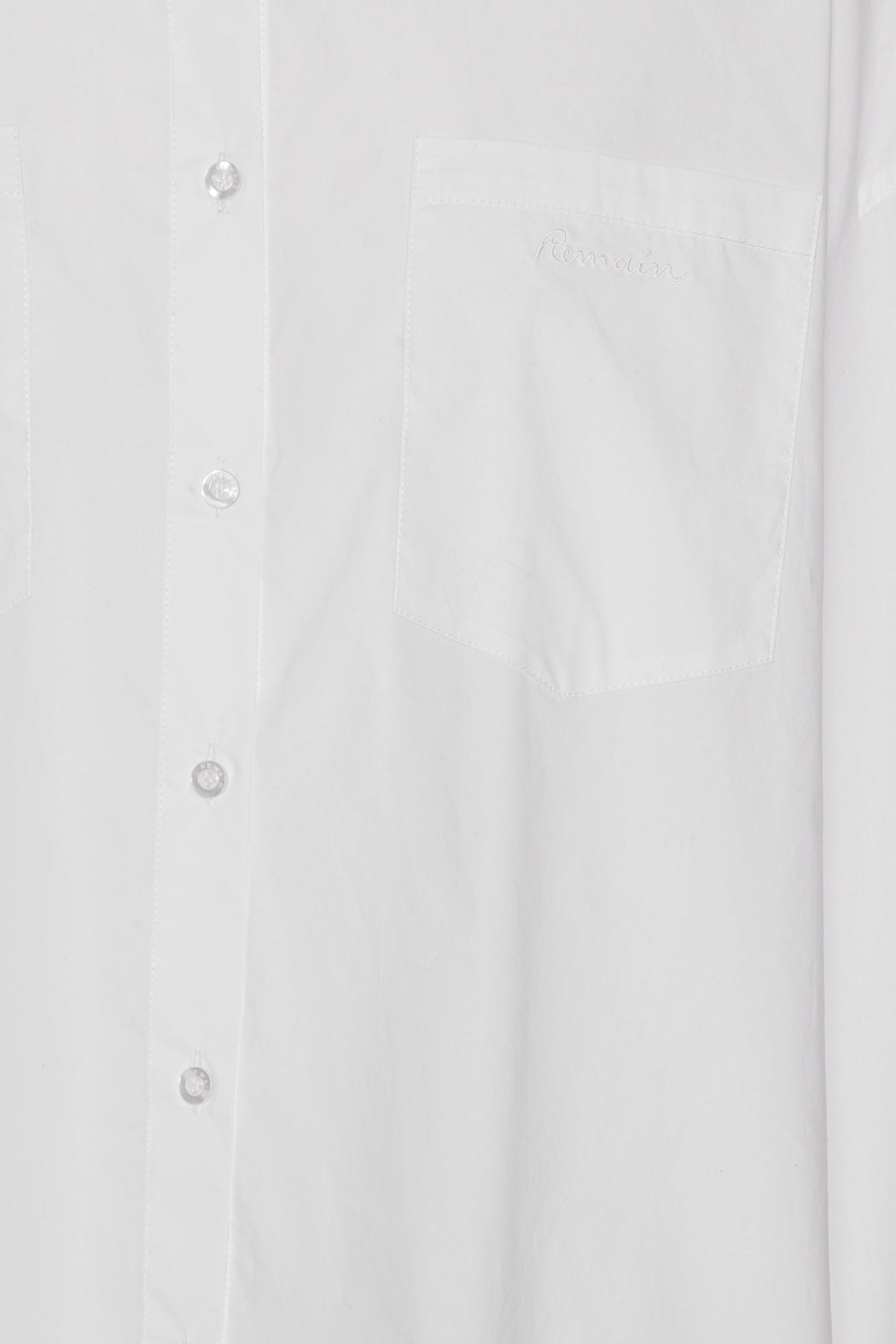 Poplin Oversized Skjorta - Bright White