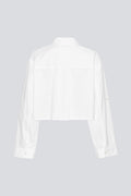 Poplin Cropped Shirt - Bright White