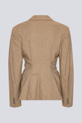 Fitted Waist Blazer - Tigers Eye