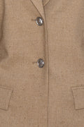 Fitted Waist Blazer - Tigers Eye