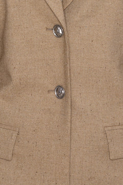 Fitted Waist Blazer - Tigers Eye