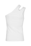 Jersey One-Shoulder Top - Bright White
