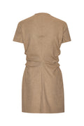 Drapy Midi Suiting Dress - Tigers Eye