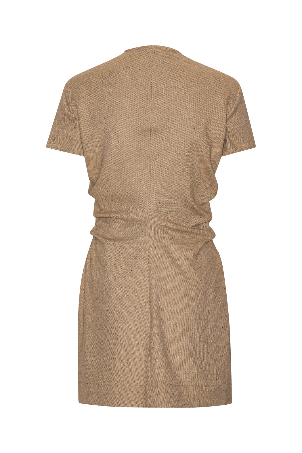 Drapy Midi Suiting Dress - Tigers Eye