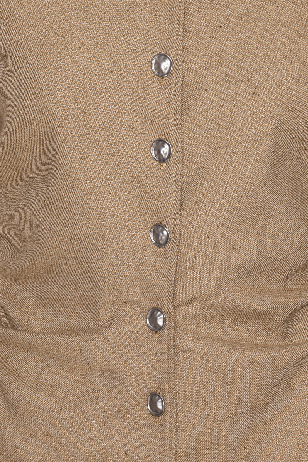 Drapy Midi Suiting Dress - Tigers Eye