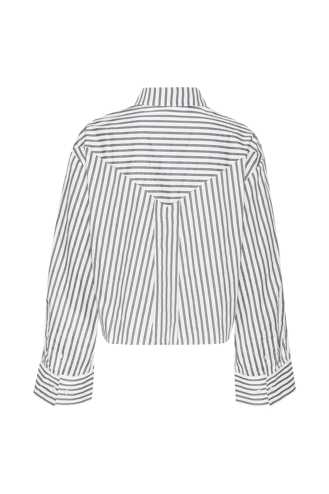 Striped Cutline Shirt - Silver Filigree Grey Comb