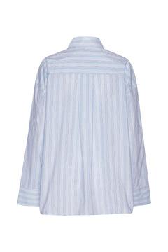 Poplin Oversized Shirt - Grapemist Comb