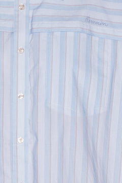 Poplin Oversized Shirt - Grapemist Comb