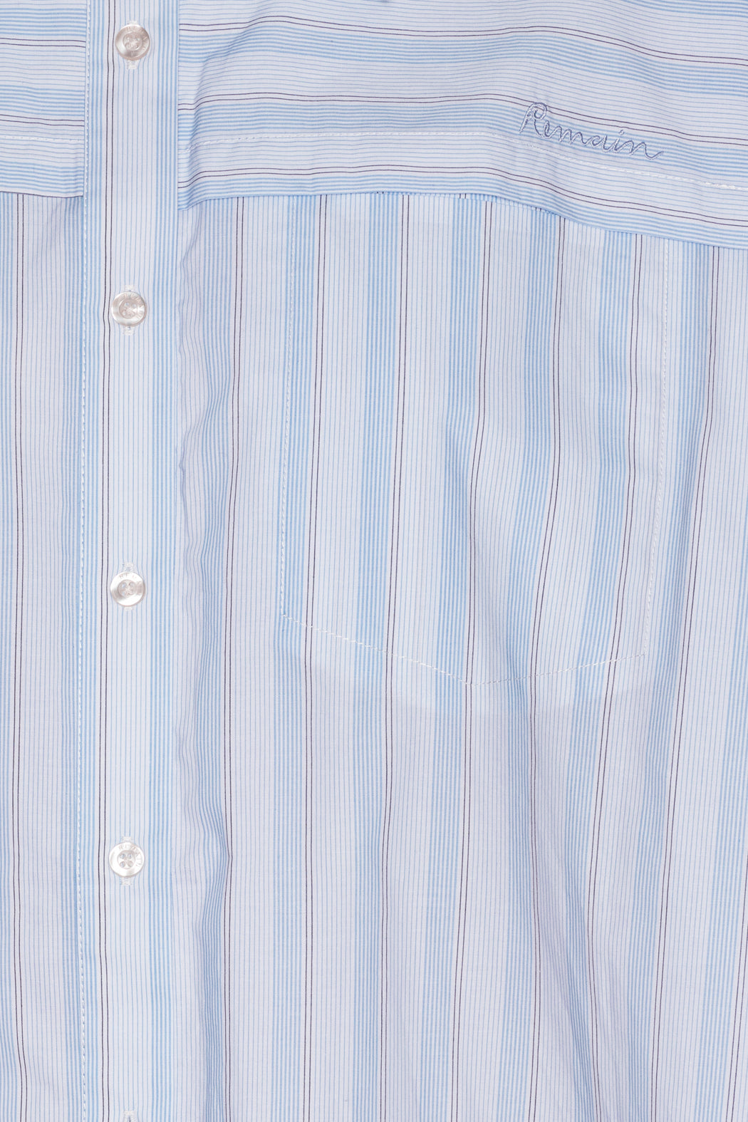 Poplin Oversized Shirt - Grapemist Comb