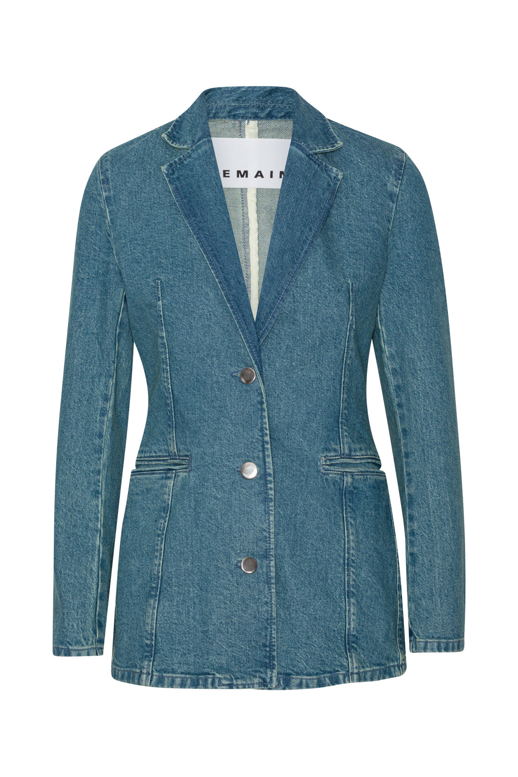 Fitted Denim Blazer - Bering Sea