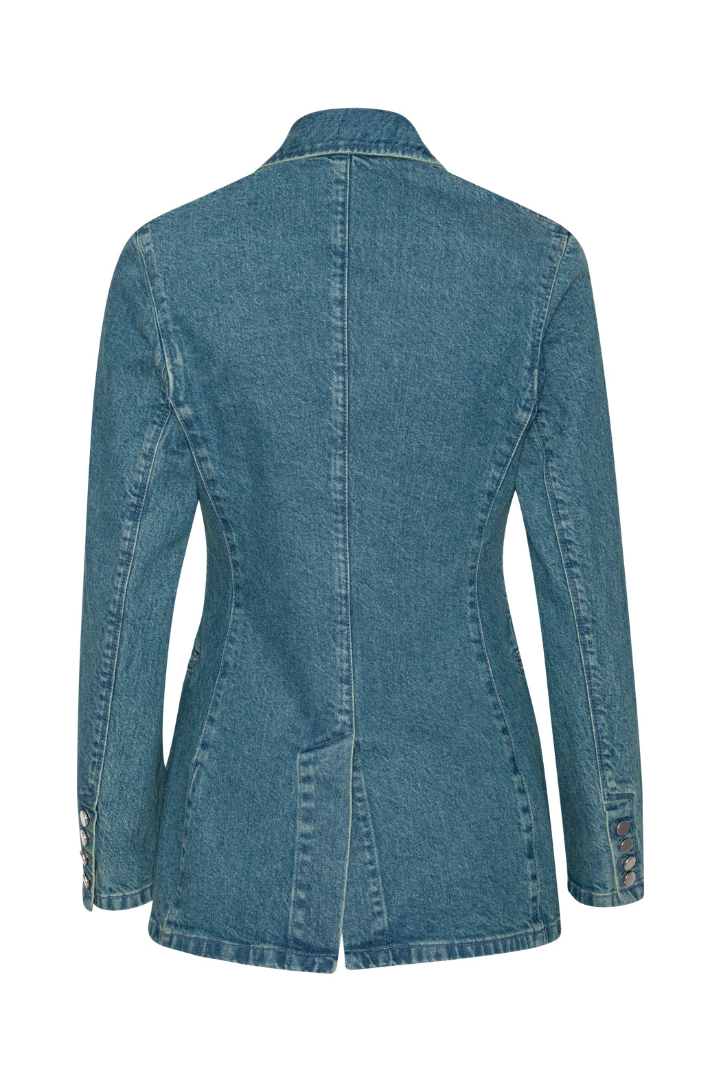 Fitted Denim Blazer - Bering Sea