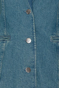 Fitted Denim Blazer - Bering Sea
