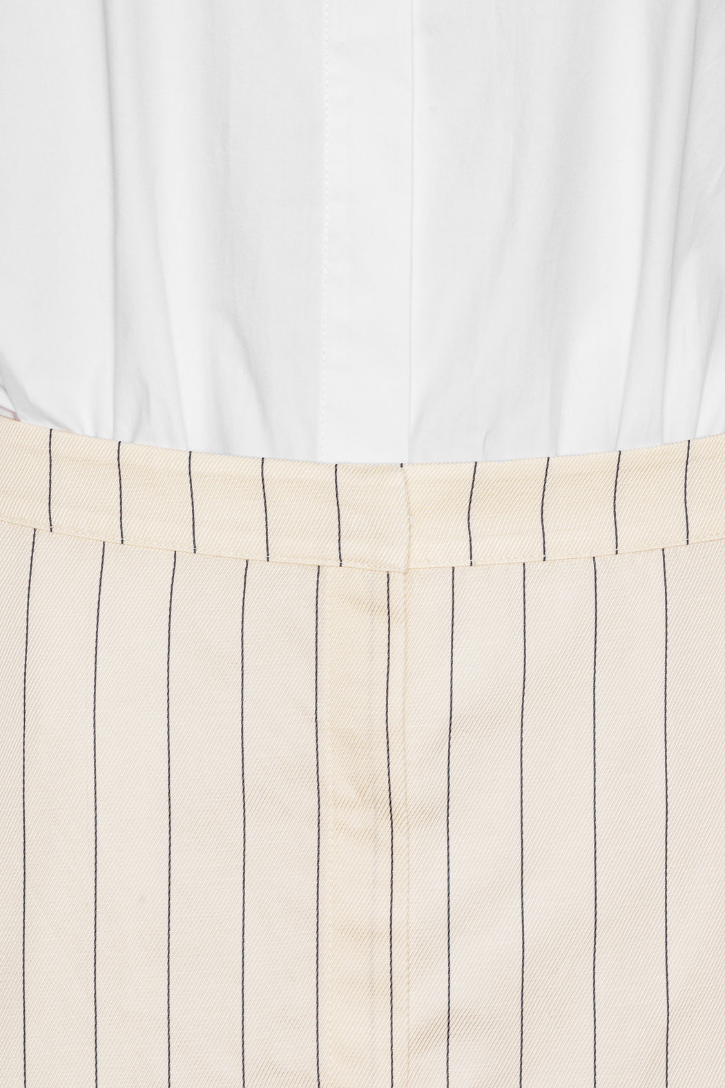 Layered Suiting Dress - Egret Comb