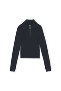 Zipped Collar Knit - Vulcan