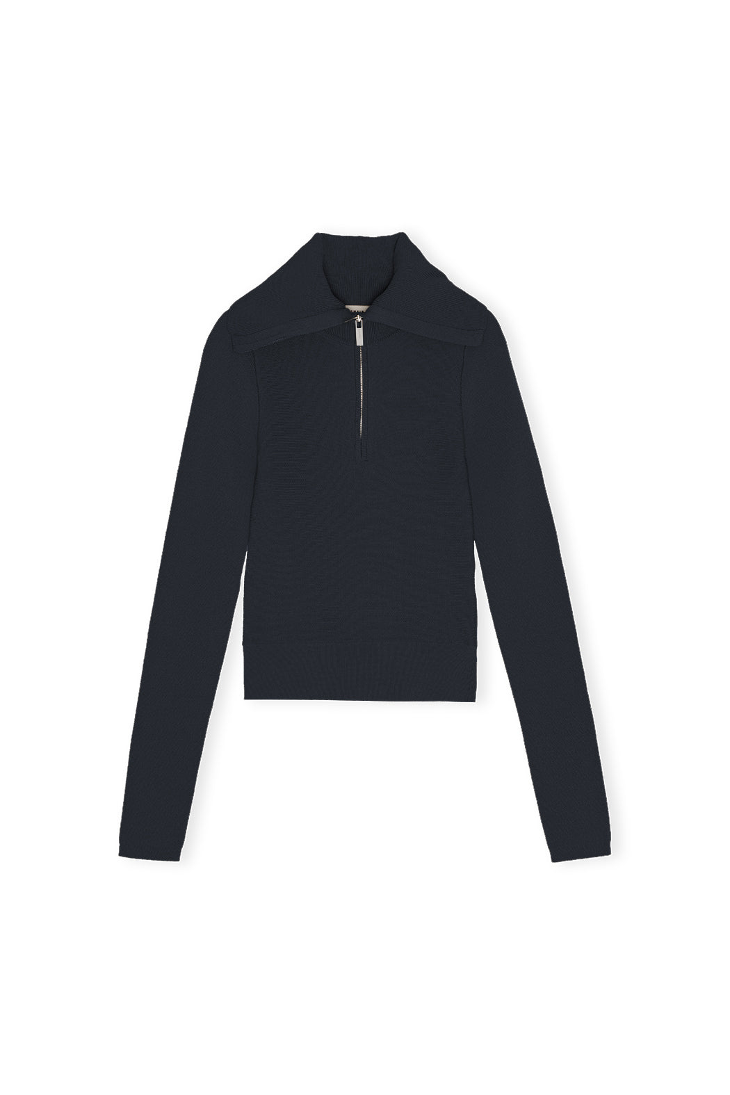 Zipped Collar Knit - Vulcan
