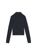 Zipped Collar Knit - Vulcan
