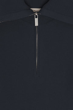Zipped Collar Knit - Vulcan