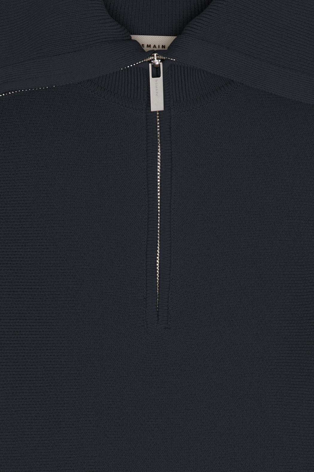 Zipped Collar Knit - Vulcan